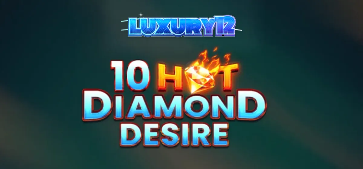 Tampilan visual slot 10 Hot Diamond Desire dengan simbol buah dan berlian yang bersinar